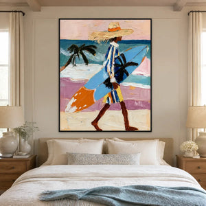 SUNLIT PASSAGE displayed in a refined bedroom