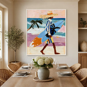 SUNLIT PASSAGE displayed in a refined dining room