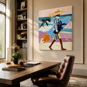 SUNLIT PASSAGE displayed in a refined office