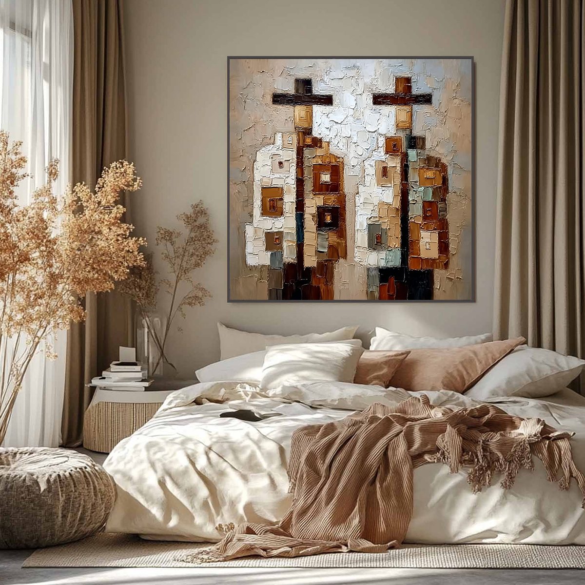 KINDRED: Abstract Figurative Impasto Palette Knife Painting