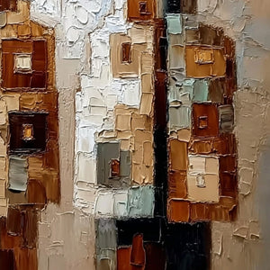 KINDRED: Abstract Figurative Impasto Palette Knife Painting