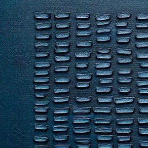 MIDNIGHT CODE: Textured Minimalist Geometric Abstract Oil Painting