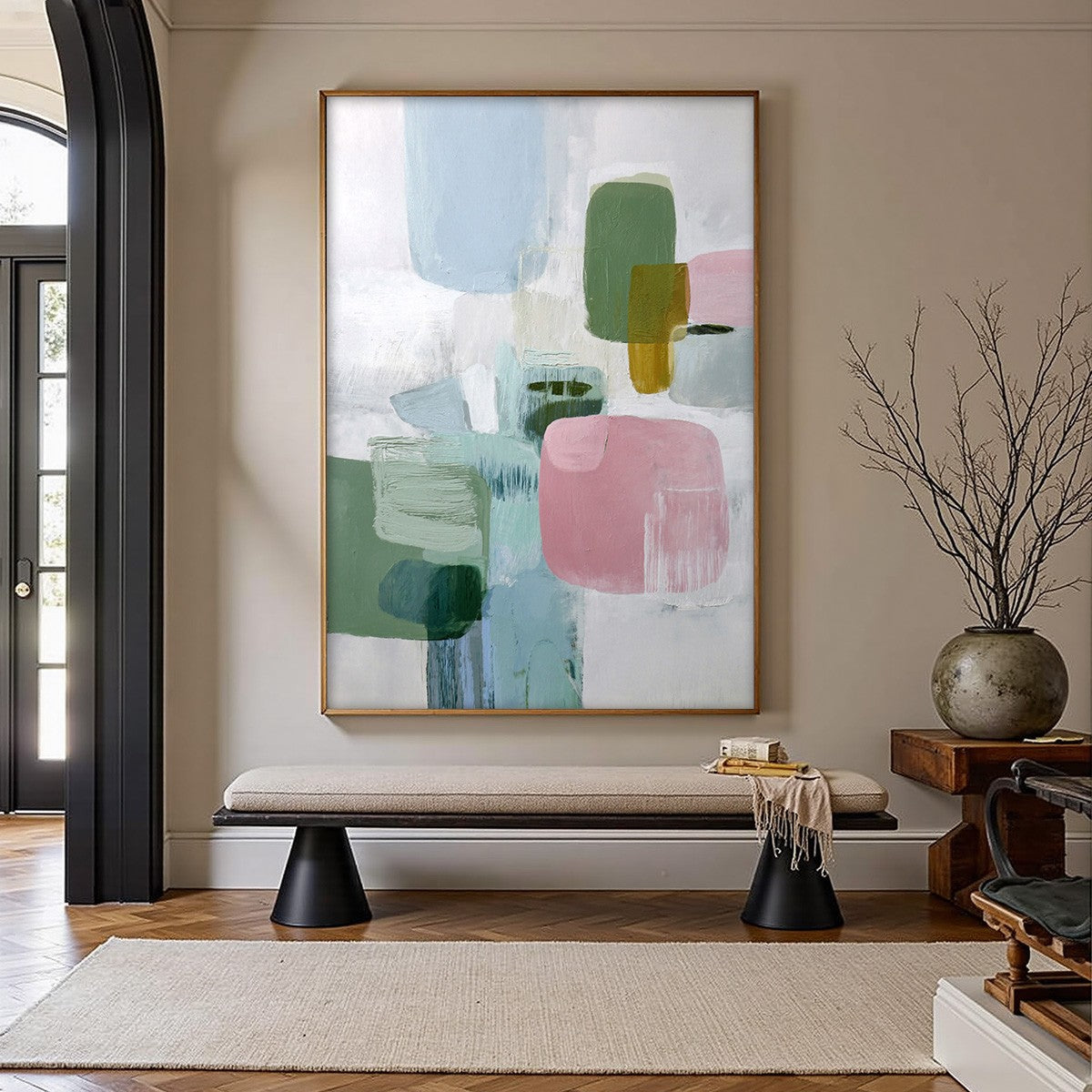 MORNING BLUSH: Soft Pastel Abstract Wall Art