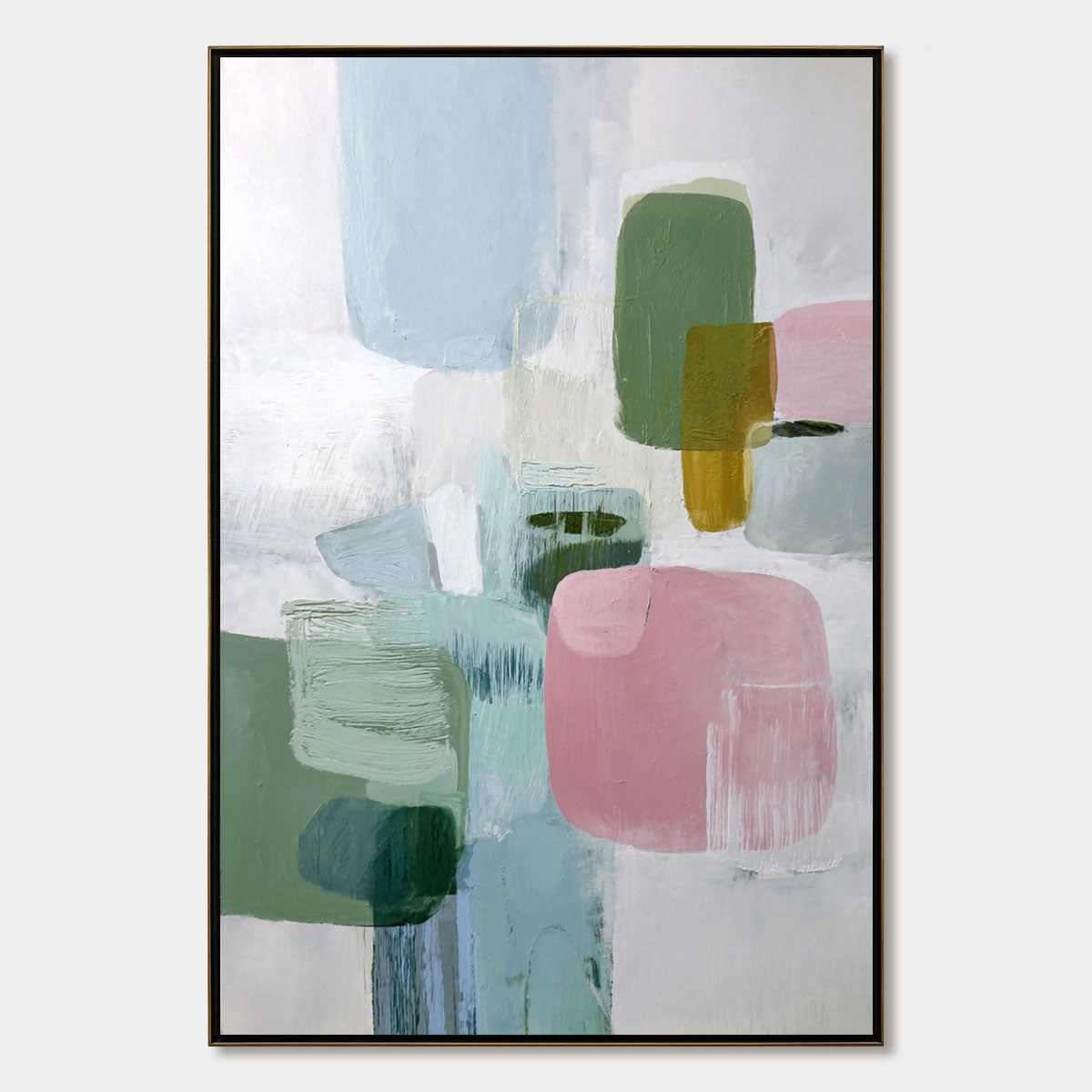MORNING BLUSH: Soft Pastel Abstract Wall Art