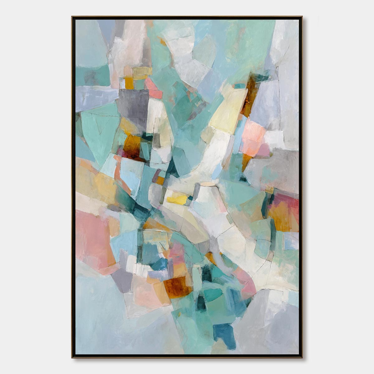 MOSAIC DREAM: Colorful Modern Abstract Geometric Painting
