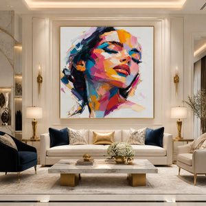 NEON MUSE: Colorful Pop Art Female Portrait