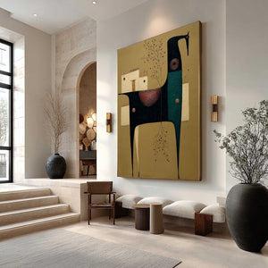NOMAD'S HAVEN: Textured Wabi Sabi Abstract Animal Wall Art