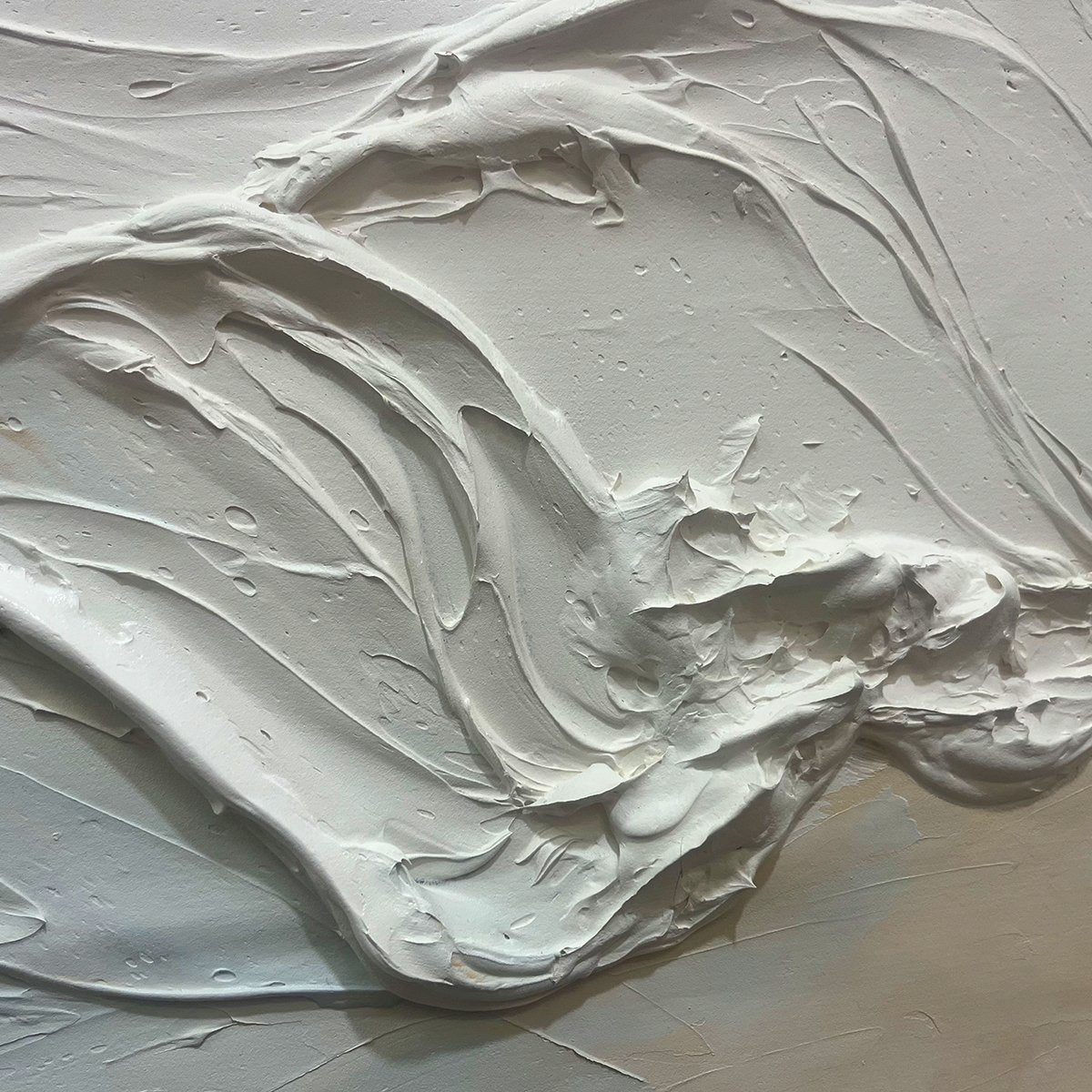 OCEAN ECHOES: Textured Abstract Oil Painting