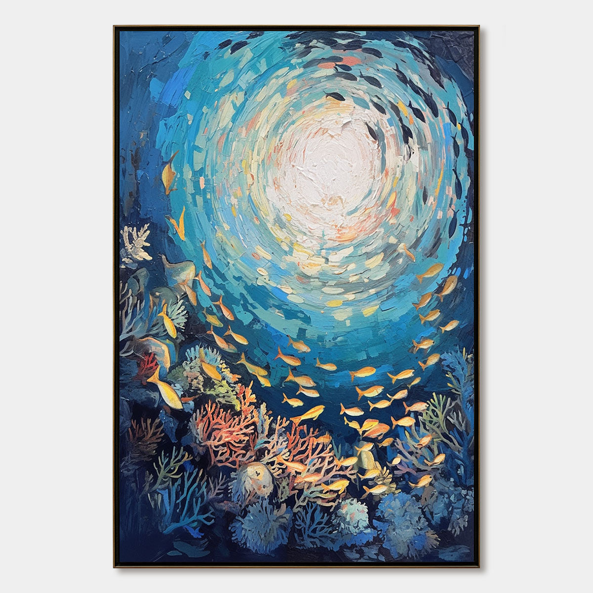 OCEAN’S GRACE: Textured Impasto Seascape Painting