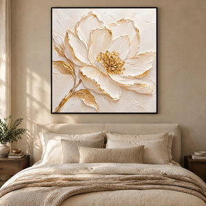 IVORY PETAL — Bedroom, black frame