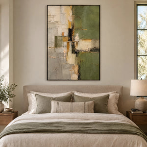 OLIVE INTERVALS — Bedroom, black frame
