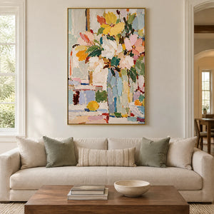 BOUQUET IN MOTION — Living room, gold frame