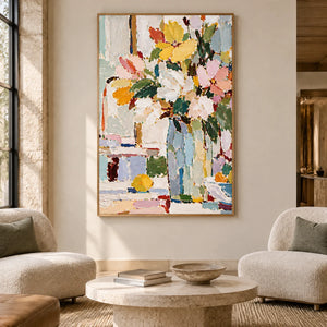 BOUQUET IN MOTION — Hotel, natural wood frame