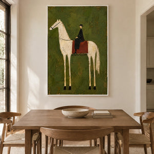 OLIVE RIDER — Dining room, white frame