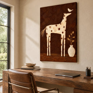 SPOTTED COMPANION — Office, frameless stretched canvas