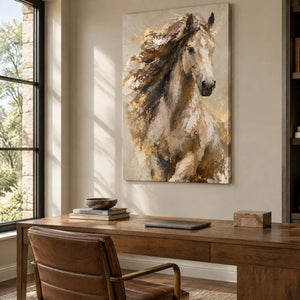 WILD MANE — Office, frameless stretched canvas