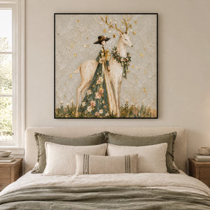 WOODLAND EMISSARY — Bedroom, black frame