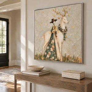 WOODLAND EMISSARY — Hallway, silver frame