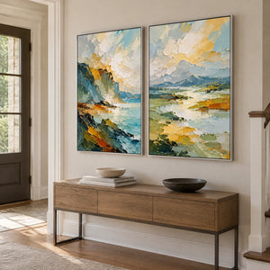 TWO SHORES — Hallway, silver frame