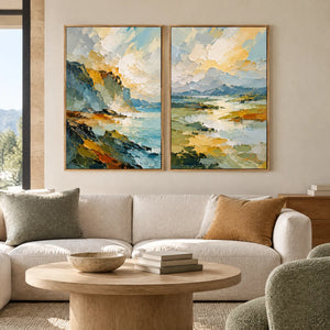 TWO SHORES — Hotel, natural wood frame