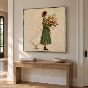 GARDEN ESCORT — Hallway, silver frame