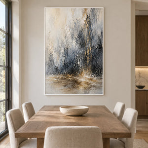 SILVER RAINFALL — Dining room, white frame
