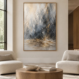 SILVER RAINFALL — Hotel, natural wood frame