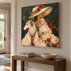VELVET COMPANION — Hallway, silver frame