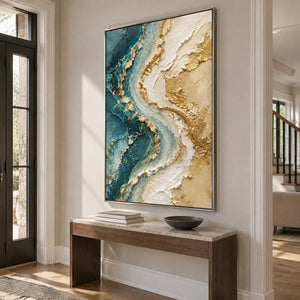 TIDAL RIBBON — Hallway, silver frame