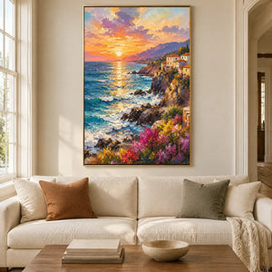 HARBOR EMBER — Living room, gold frame