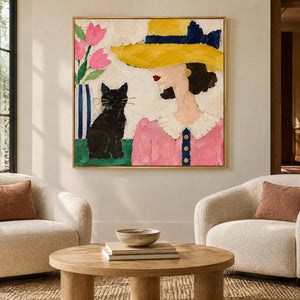 HAT AND WHISKERS — Hotel, natural wood frame
