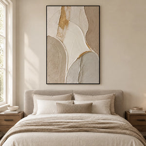 FOLDED SILENCE — Bedroom, black frame
