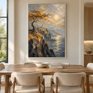 CLIFFTOP REVERIE — Dining room, white frame