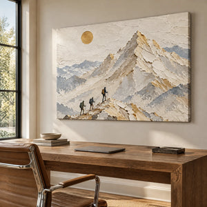 SUMMIT JOURNEY — Office, frameless stretched canvas