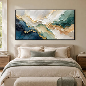 AZURE FRACTURES — Bedroom, black frame