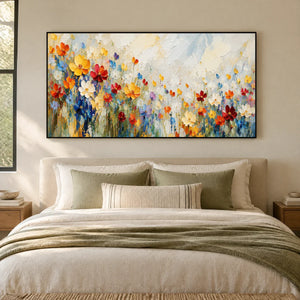 BLOOMING SPECTRUM — Bedroom, black frame