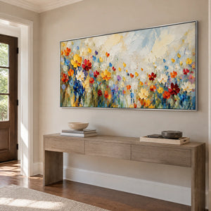 BLOOMING SPECTRUM — Hallway, silver frame