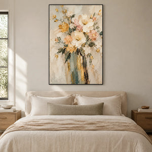 IVORY ARRANGEMENT — Bedroom, black frame
