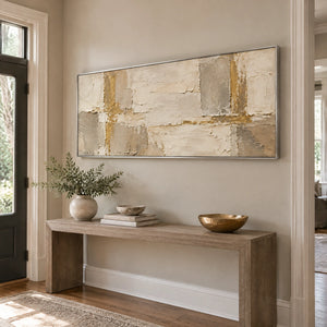 QUIET FRAMEWORK — Hallway, silver frame