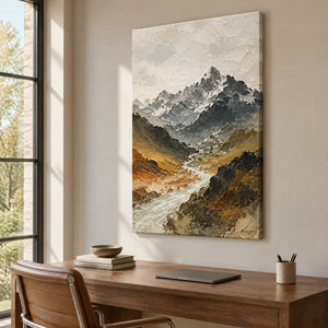 HIGHLAND PASSAGE — Office, frameless stretched canvas