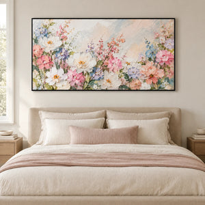 PETAL TAPESTRY — Bedroom, black frame
