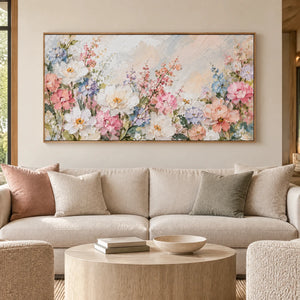 PETAL TAPESTRY — Hotel, natural wood frame
