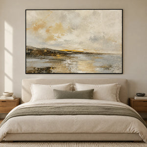 DISTANT QUIET — Bedroom, black frame