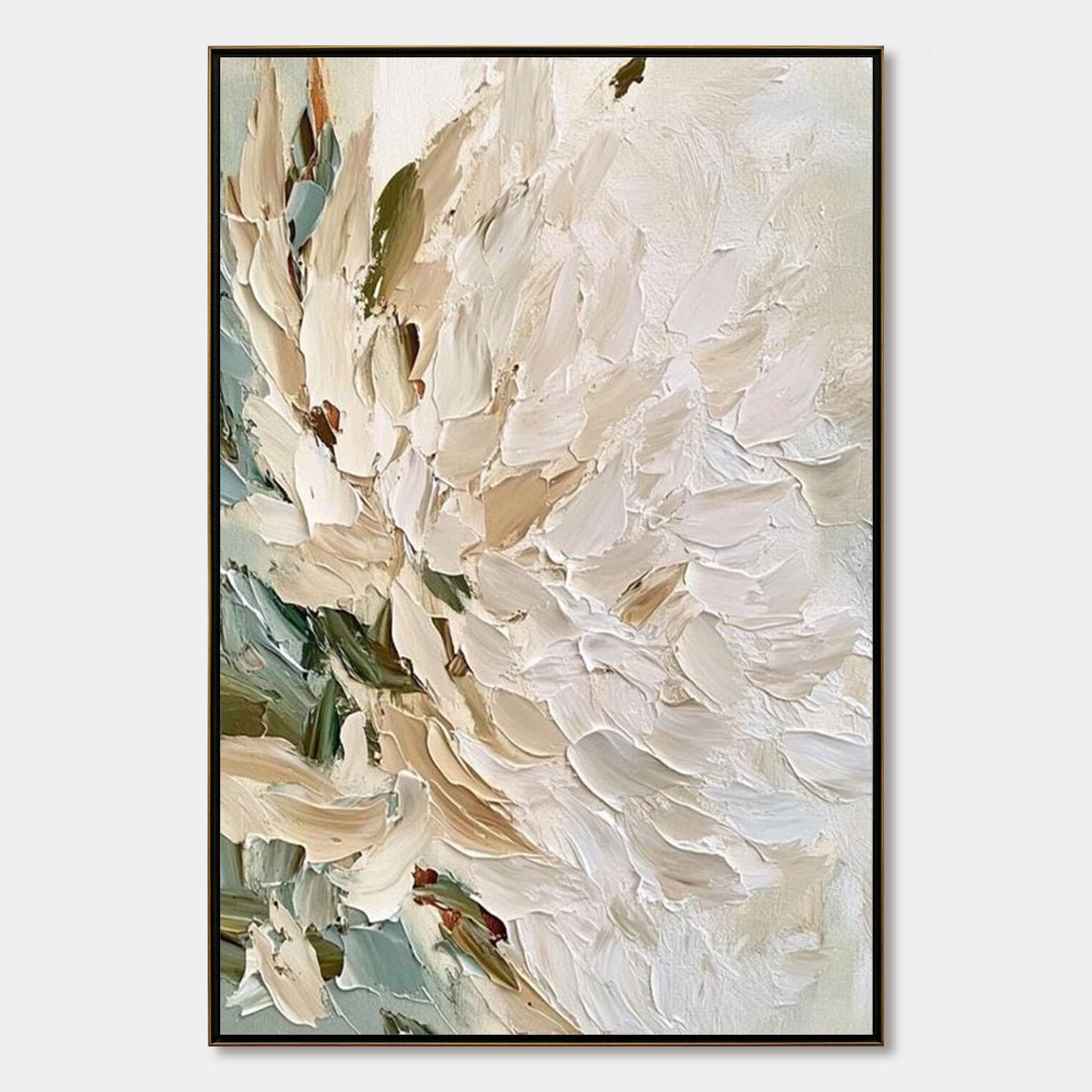 PETALS OF DAWN: Textured Impressionist Floral Oil Painting