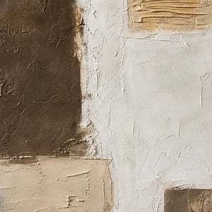 QUIET BLOCKS: Neutral Block Texture Abstract