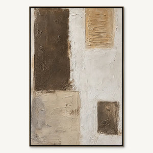 QUIET BLOCKS: Neutral Block Texture Abstract