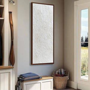 QUIET CANVAS: Textured Minimalist Wabi Sabi Painting