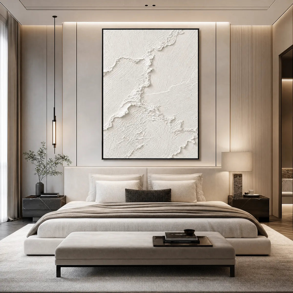 RIVEN: Heavily Textured Minimalist Wabi Sabi Wall Art