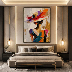 RUNWAY BLOOM: Colorful Fashion Portrait Painting