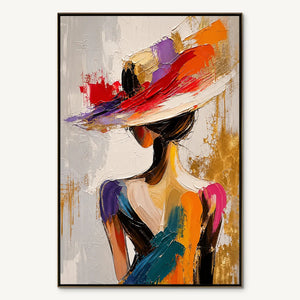 RUNWAY BLOOM: Colorful Fashion Portrait Painting